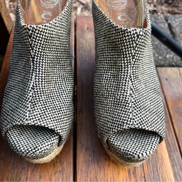 Jeffrey Campbell Havana Last tweed size 9 never worn platform wedge - Picture 2 of 15